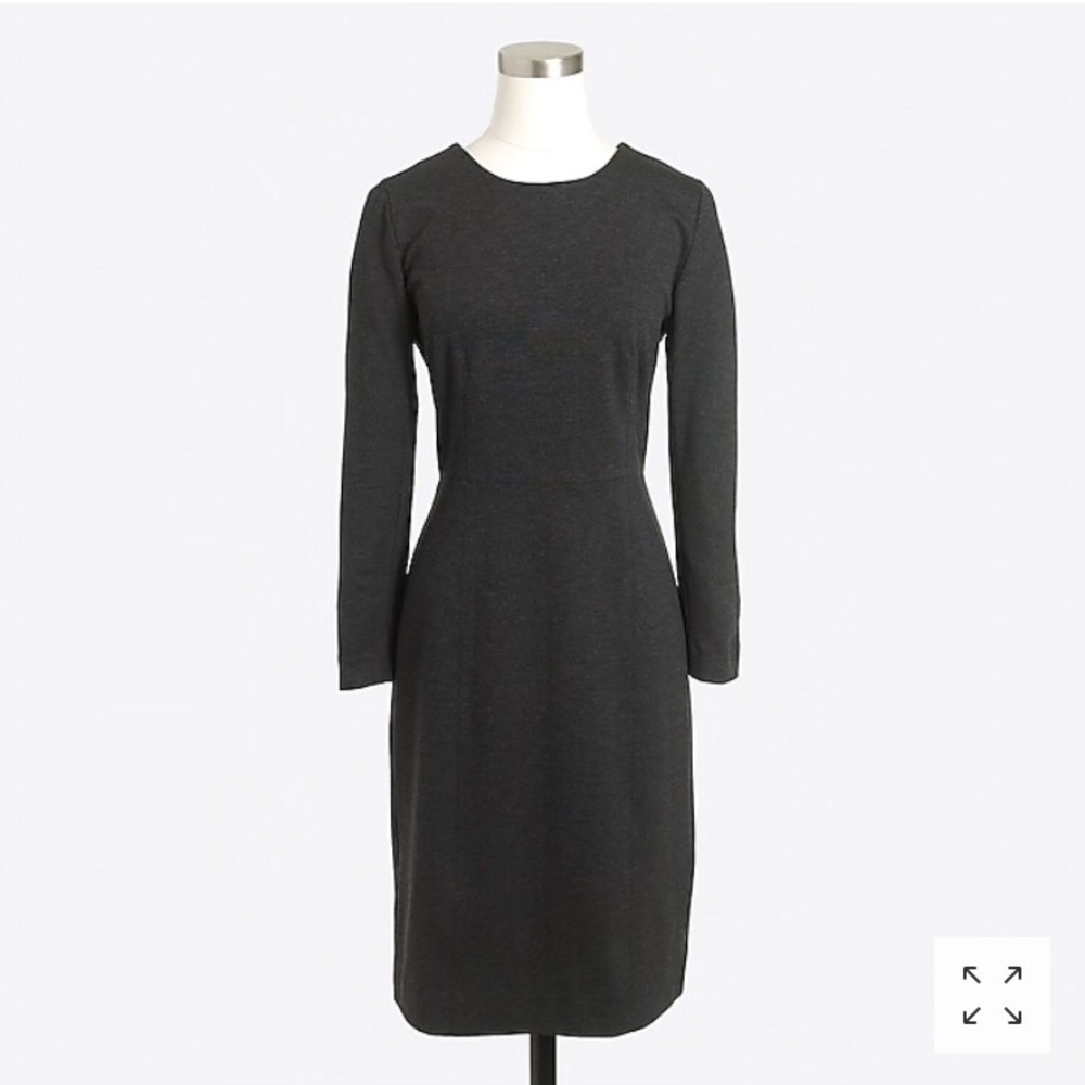 Jcrew zip ponte dress